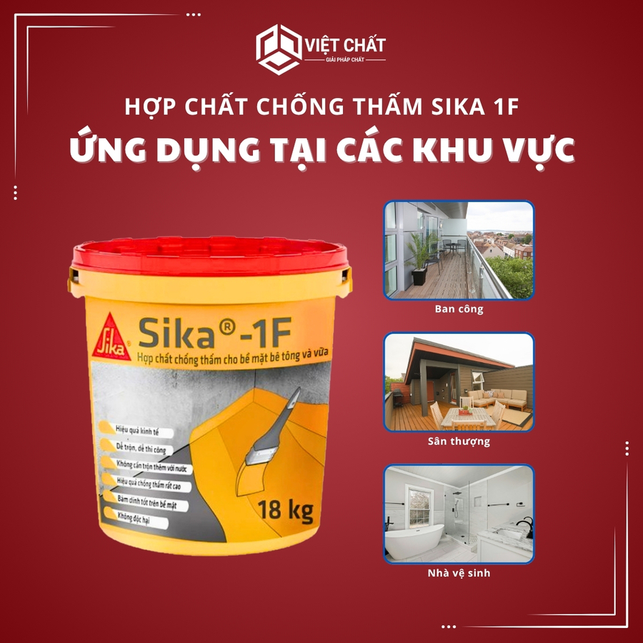 Hợp chất chống thấm bề mặt bê tông Sika 1F (18Kg)