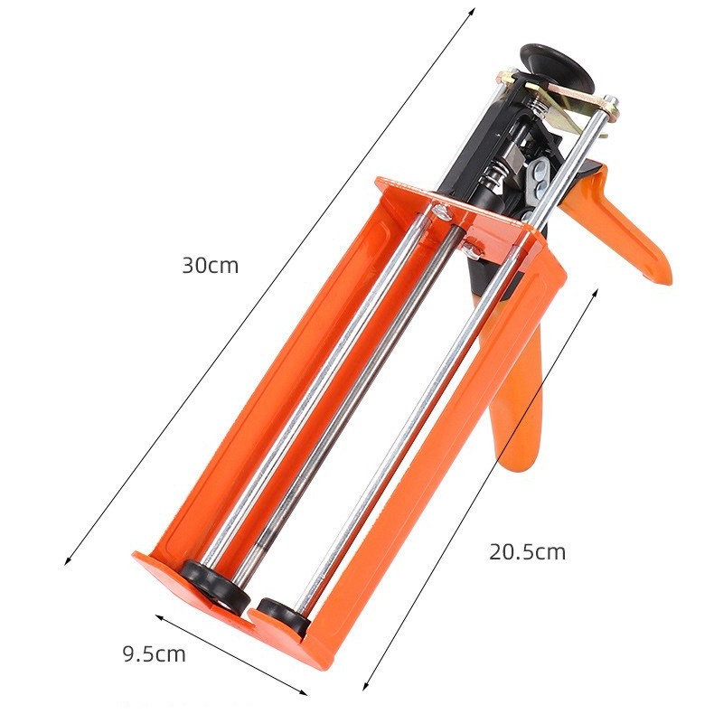 Súng bắn keo 2 thành phần trợ lực bằng sắt