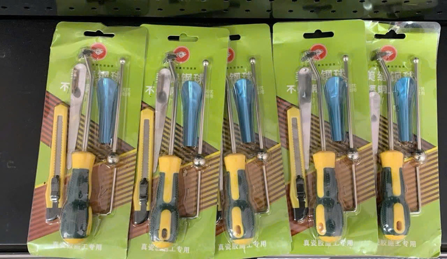 Bộ dụng cụ ( khi dùng keo 2 thành phần)