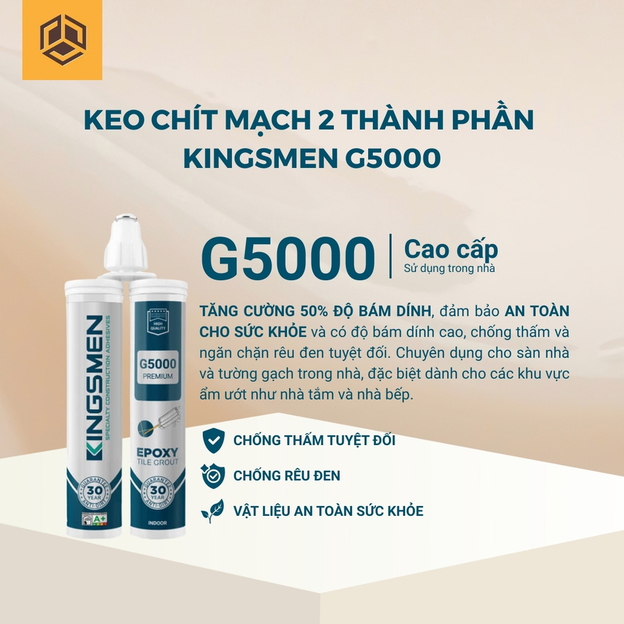 Keo chít mạch 2 thành phần KINGSMEN G5000