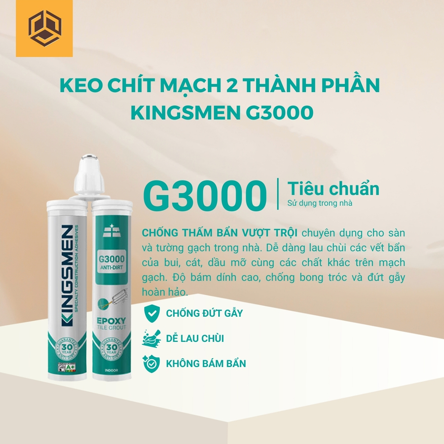 Keo chít mạch 2 thành phần KINGSMEN G3000
