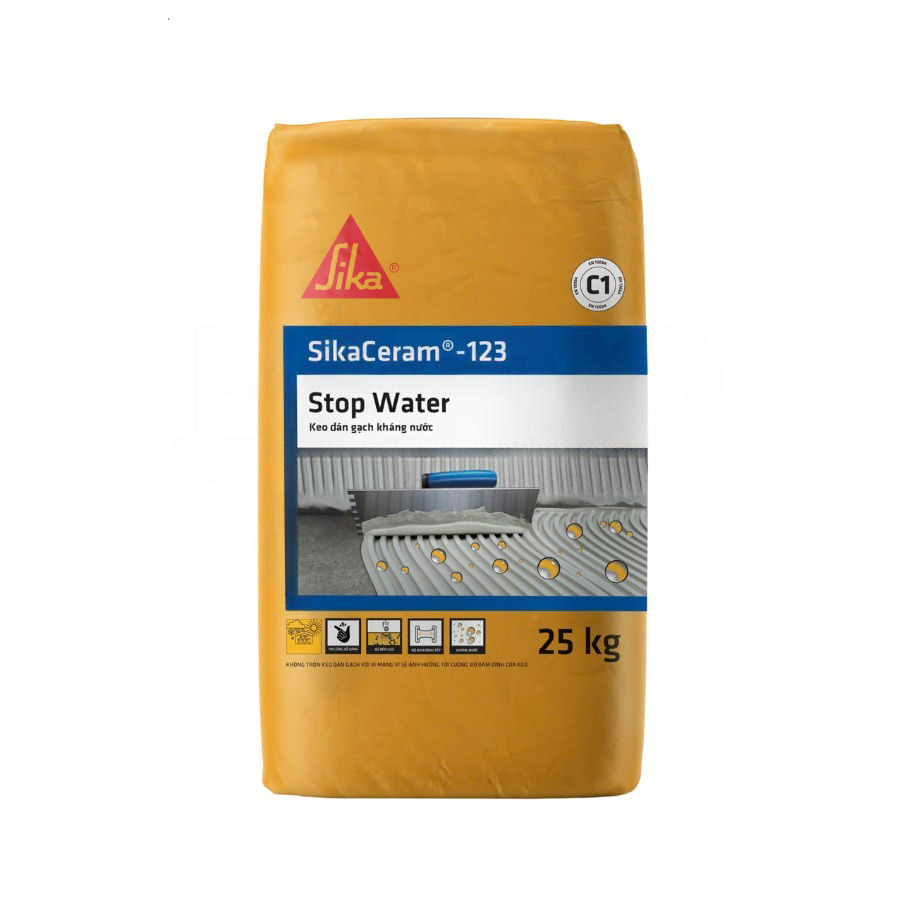 Keo dán gạch kháng nước SikaCeram 123 Stop Water