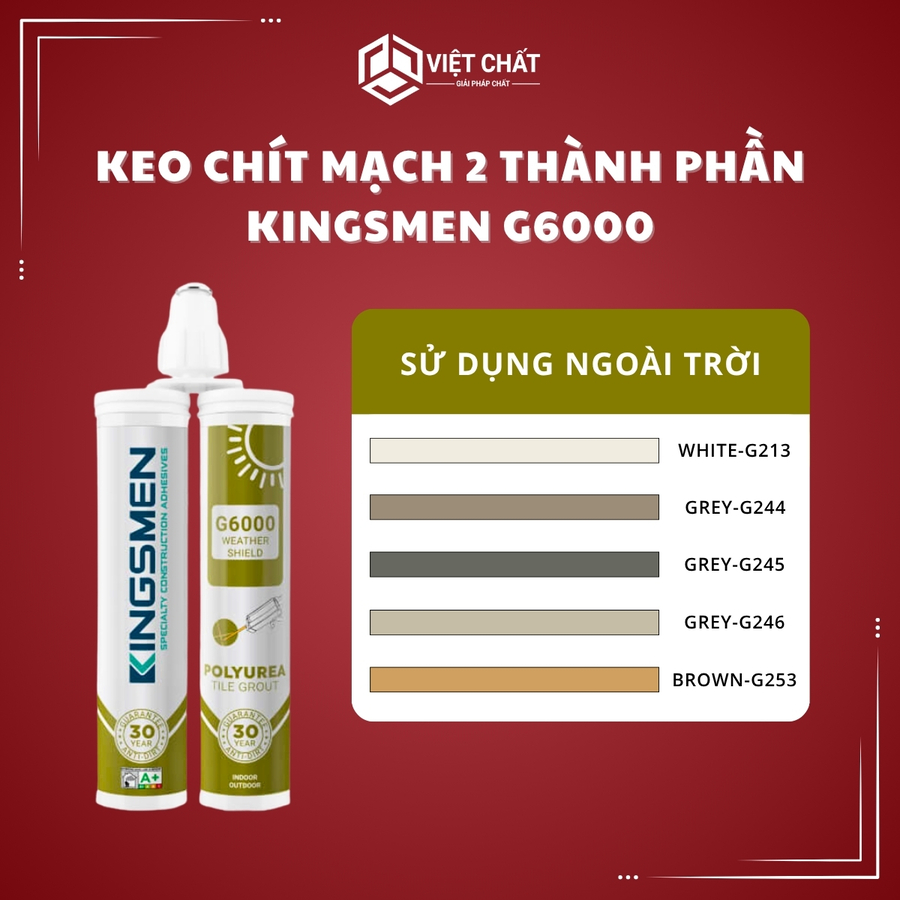 Keo chít mạch 2 thành phần KINGSMEN G6000