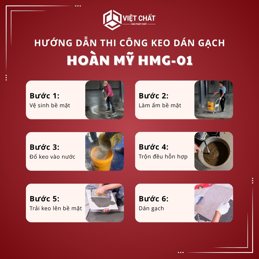 Keo dán gạch Hoàn Mỹ HMG-01