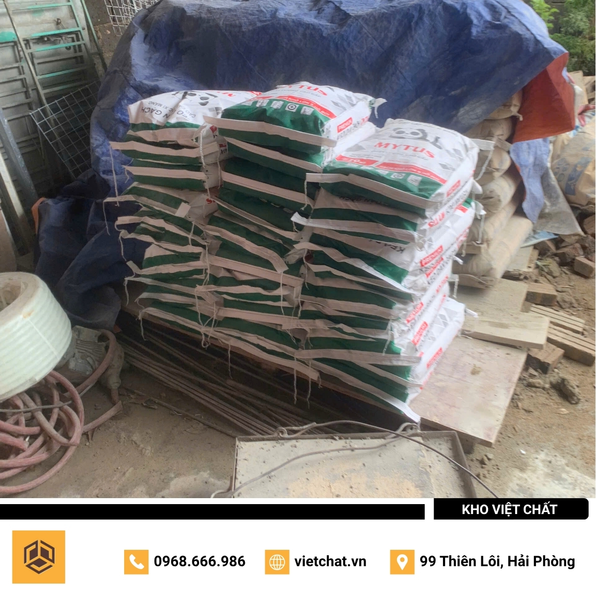 đơn hàng keo dán gạch Mytus mà Kho Việt Chất đã giao