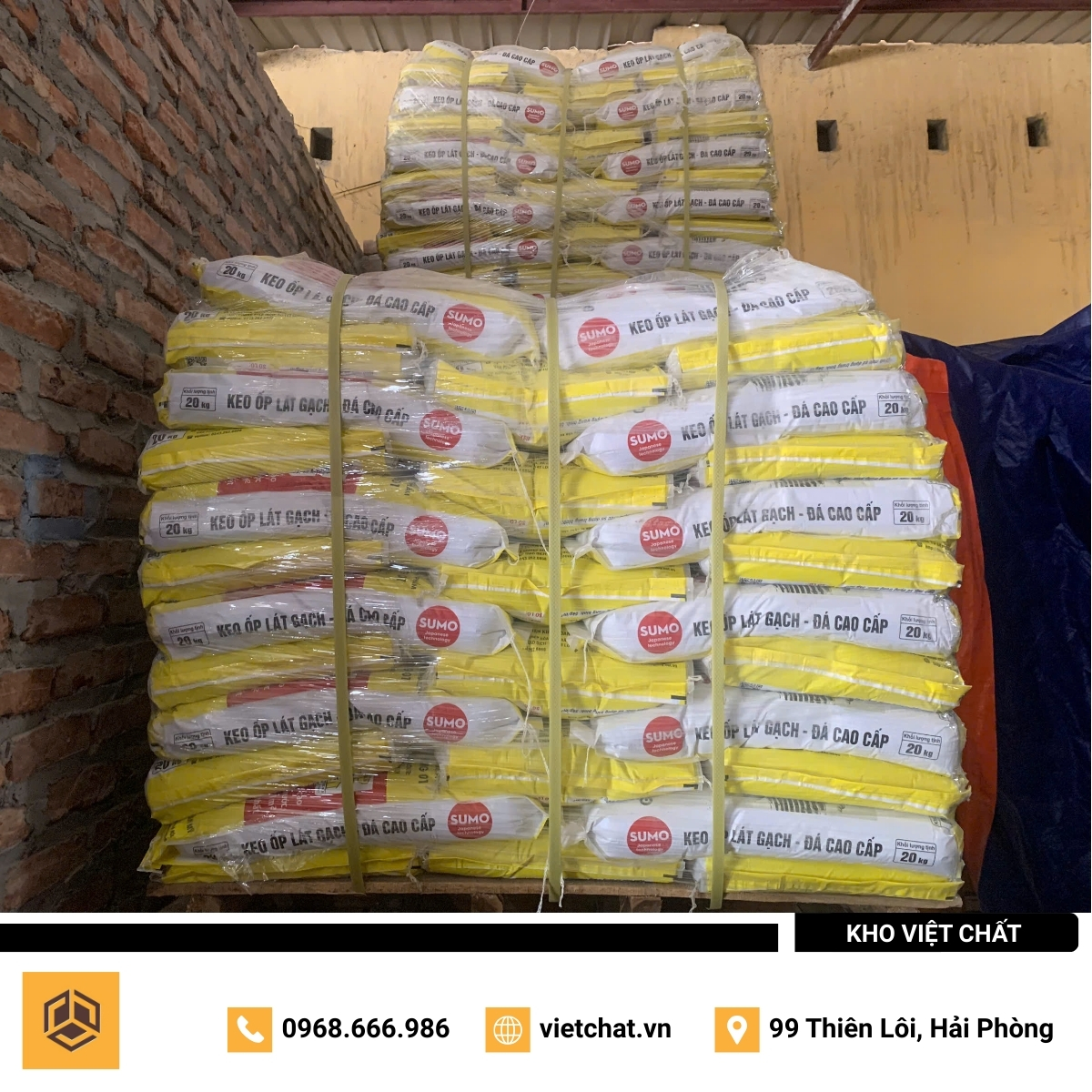 Mua Keo dán gạch Hoàn Mỹ SUMO ở Hải Phòng tại Kho Việt Chất
