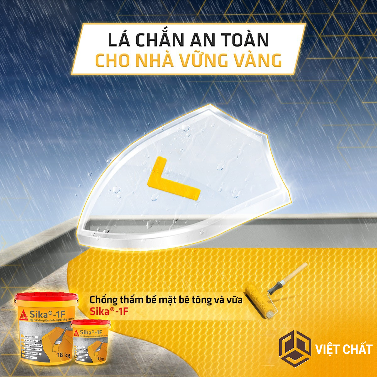 hợp chất chống thấm bề mặt bê tông Sika 1F (18Kg)