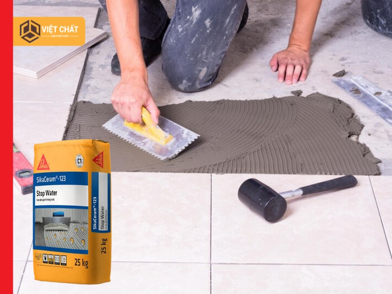 Đặc điểm nổi bật của keo dán gạch kháng nước SikaCeram 123 Stop Water