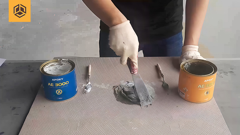 Thi công keo APOXY AE-3000