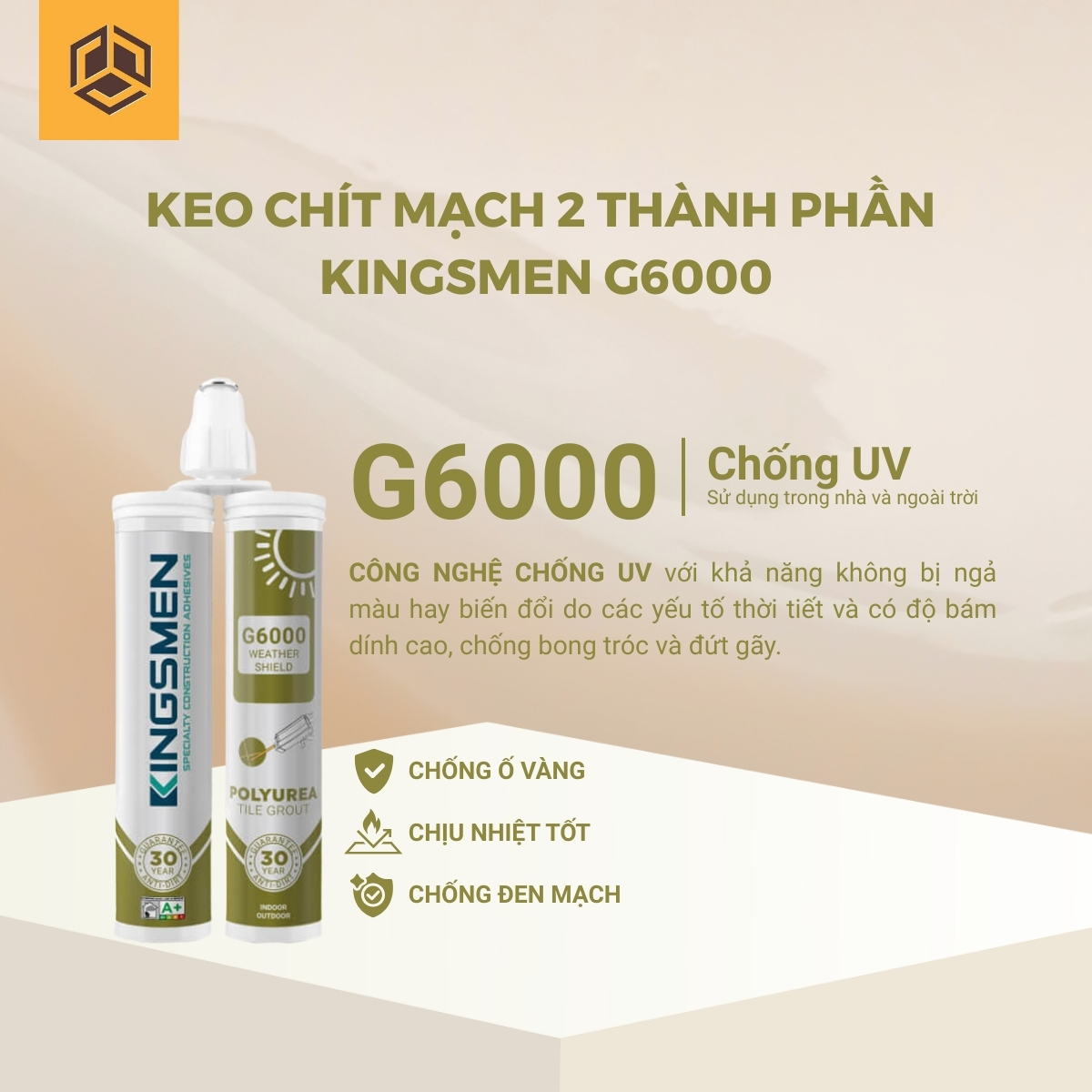 Keo chít mạch 2 thành phần KINGSMEN G6000