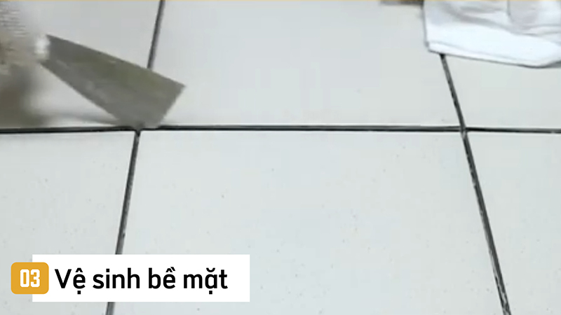 Hướng dẫn thi công keo chít mạch SikaCeram 608 Tile Grout: Bước 2: Trộn đều hỗn hợp